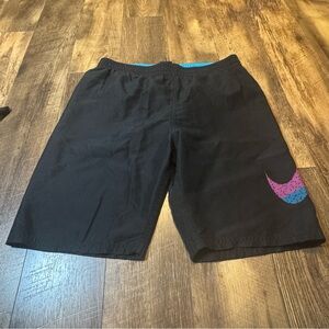 Nike Youth Size XL Swimming Shorts With Colorful Nike Logo and Pockets